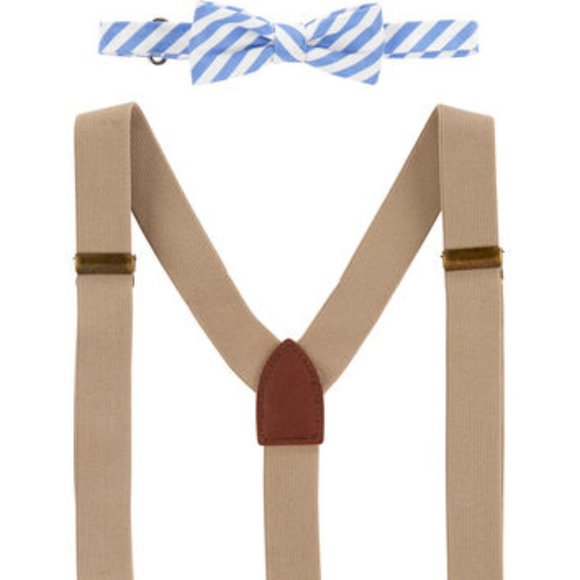 OSHKOSH Boy Suspender & Bow Tie Set NWT - Picture 1 of 2
